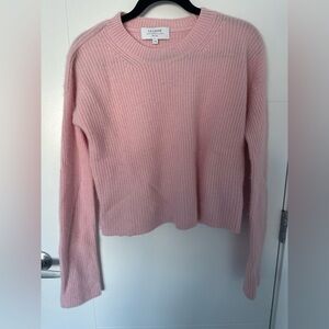 La Ligne Pink Cashmere Knit Sweater | 100% Cashmere | Oversized | Size XS